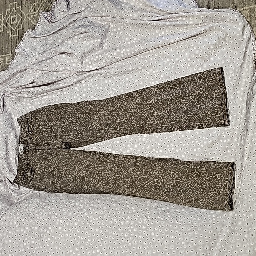 High rise bootcut Leopard Print Pants NWOT